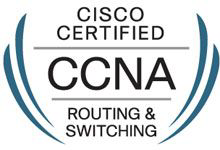 Cisco certified CCNA routing and switching logo