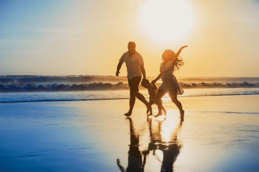 people walking on a beach